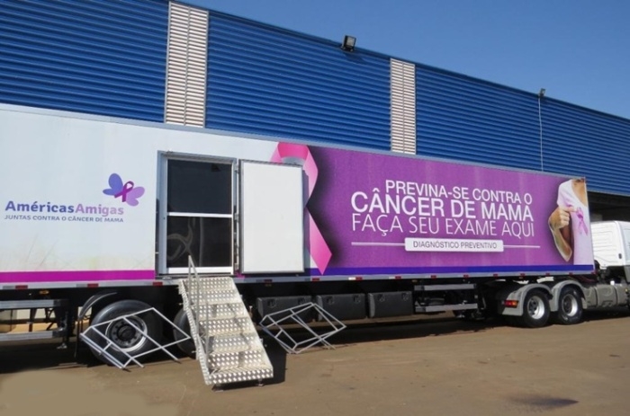 Ação da ONG Américas Amigas com unidade móvel para exames de mamografia passará por Taipas 
