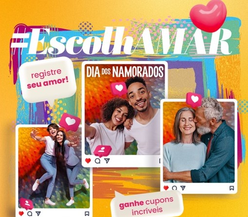 Shopping Metrô Tucuruvi comemora o Dia dos Namorados com menu especial e brindes exclusivos da campanha EscolhAmar