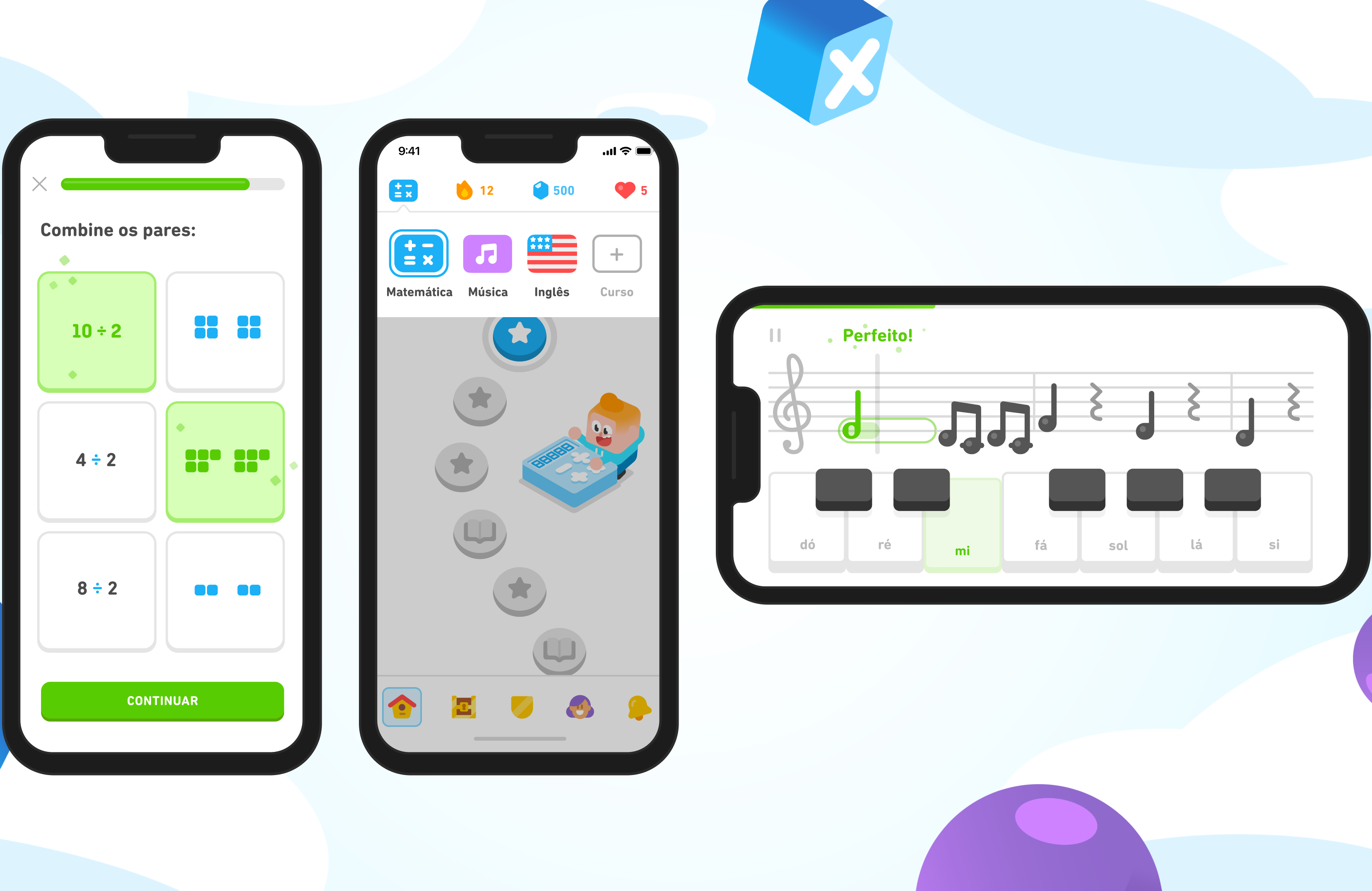 Duolingo lança cursos gratuitos de música e matemática em português