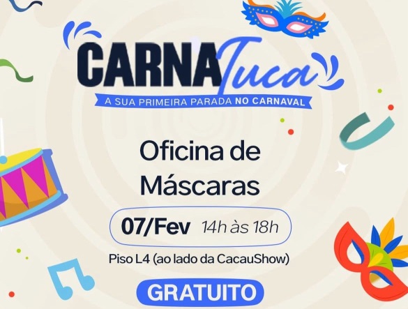 Oficina gratuita de customização de máscaras  acontece no Shopping Metrô Tucuruvi