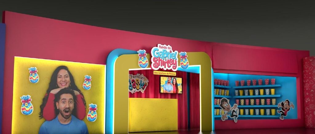 Experiência imersiva Gabriel e Shirley no Tietê Plaza Shopping na Zona Norte de São Paulo