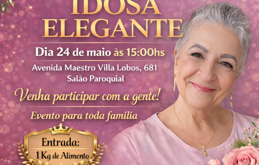 Desfile Idosa Elegante na Vila Gustavo Zona Norte São Paulo evento social para mulheres idosas