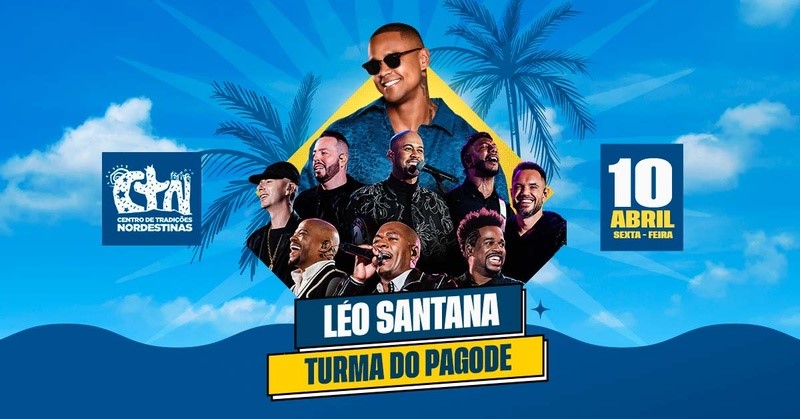 Léo Santana e Turma do Pagode em show no CTN na Zona Norte de São Paulo