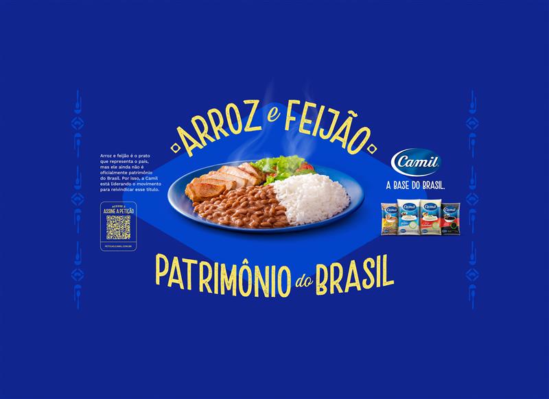 Camil lança campanha para tornar arroz e feijão patrimônio do Brasil