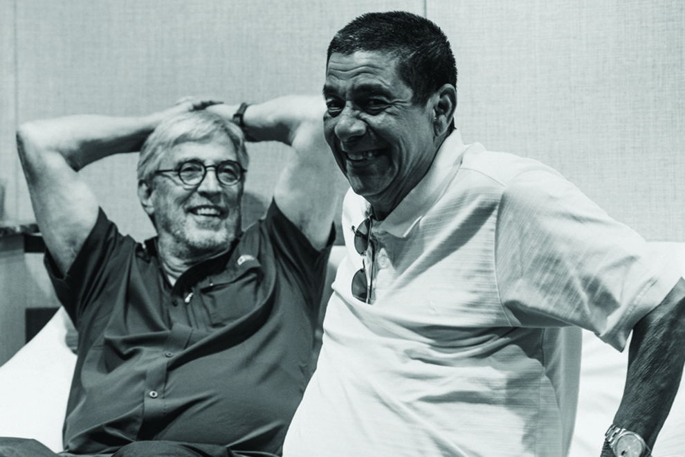 Ivan Lins e Zeca Pagodinho no lançamento do single Diplomação