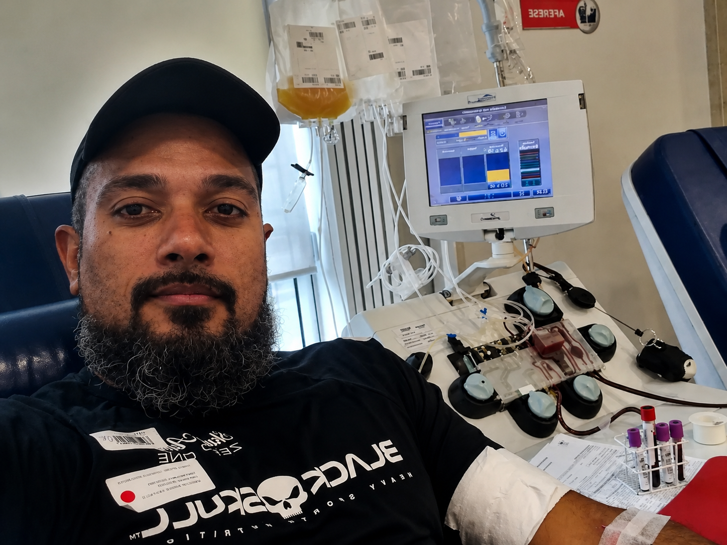 Doador de sangue participa de campanha do Junho Vermelho em São Paulo
