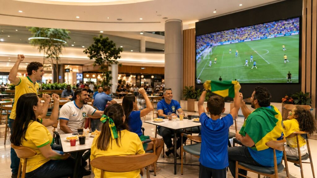 TriMais Places transmite jogos da Seleção em supertelão e abre programação com show gratuito