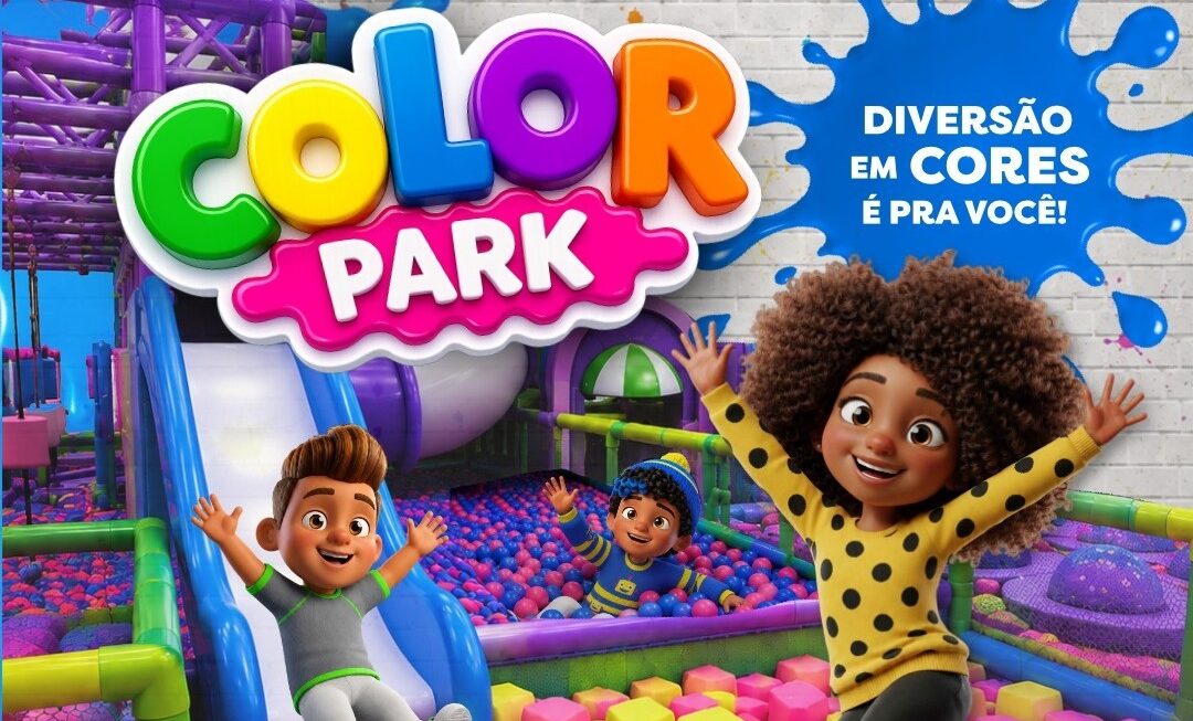 Color Park no Shopping Metrô Tucuruvi com brinquedos infláveis e atrações para crianças durante as férias.
