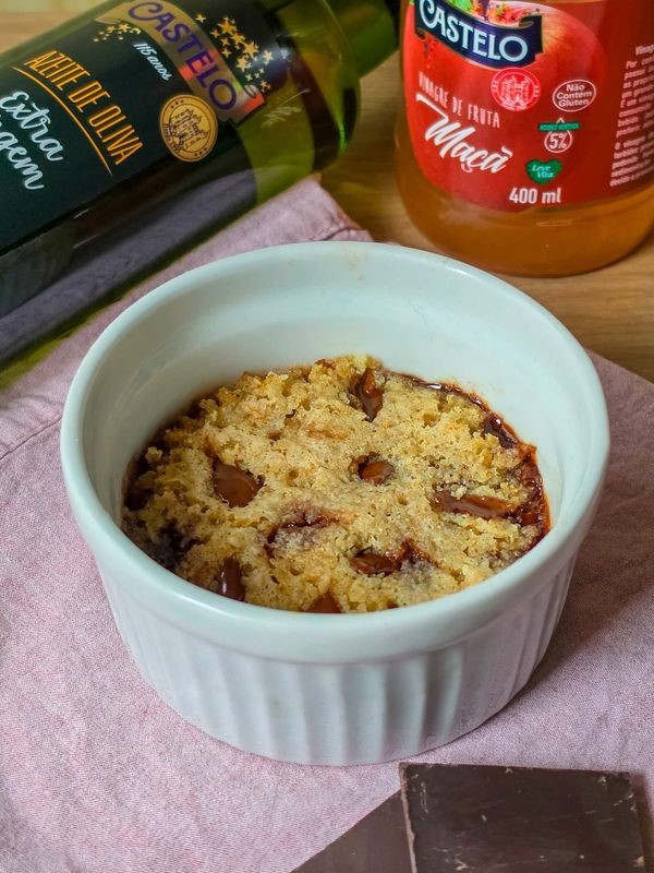 Bateu a vontade de um doce? Aprenda a fazer um cookie saudável de micro-ondas