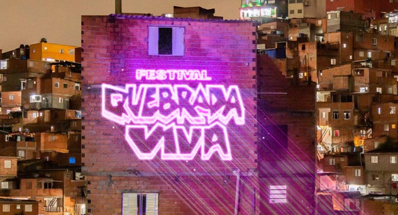 Público acompanha apresentações do Festival Quebrada Viva no Parque Linear Bananal-Canivete, na Brasilândia.