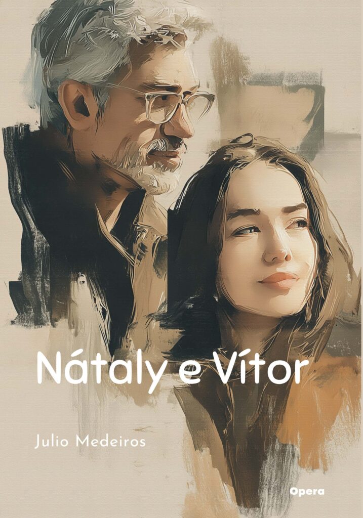 Capa do livro Nátaly e Vitor, romance de Julio Medeiros publicado pela Ópera Editorial.