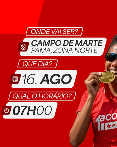 Corredores participam da 1ª Corrida Promofarma no Campo de Marte, na Zona Norte de São Paulo.