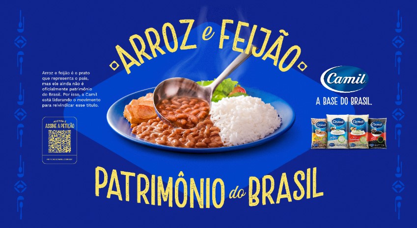 Camil lança petição para tornar arroz e feijão Patrimônio do Brasil