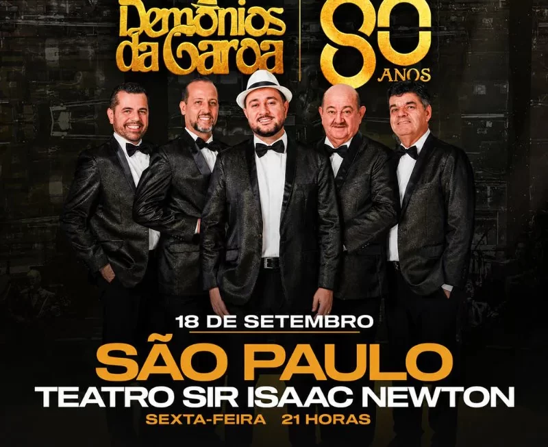 Demônios da Garoa celebra 80 anos com show especial na Zona Norte
