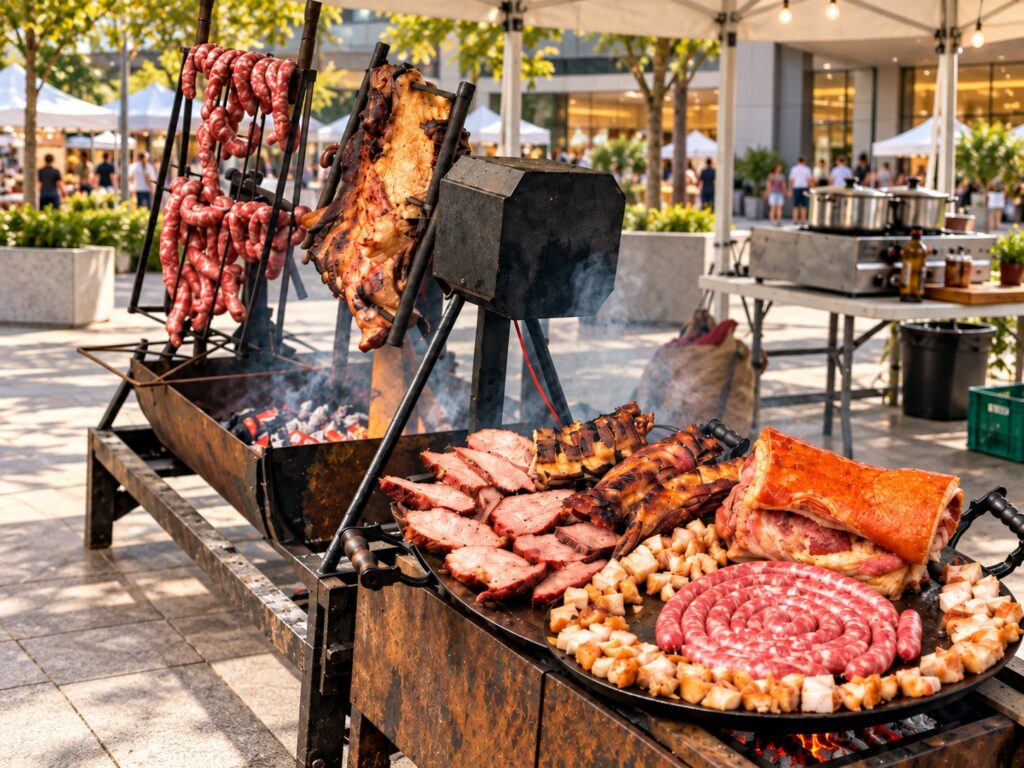 Festa do Porco e Parrilla leva carnes na brasa e torresmo ao Tucuruvi