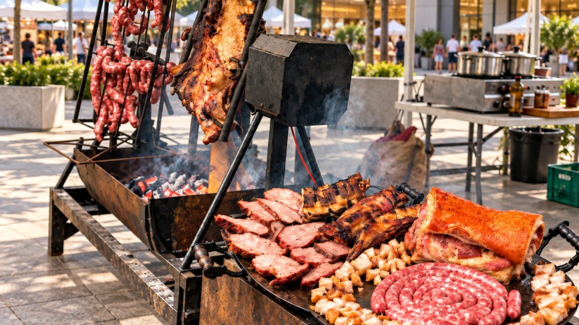 Festa do Porco e Parrilla reúne carnes na brasa e torresmo no Tucuruvi