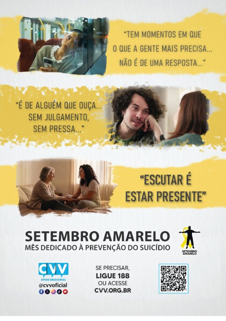Setembro Amarelo 2026 Cvv Escutar Universo Zn