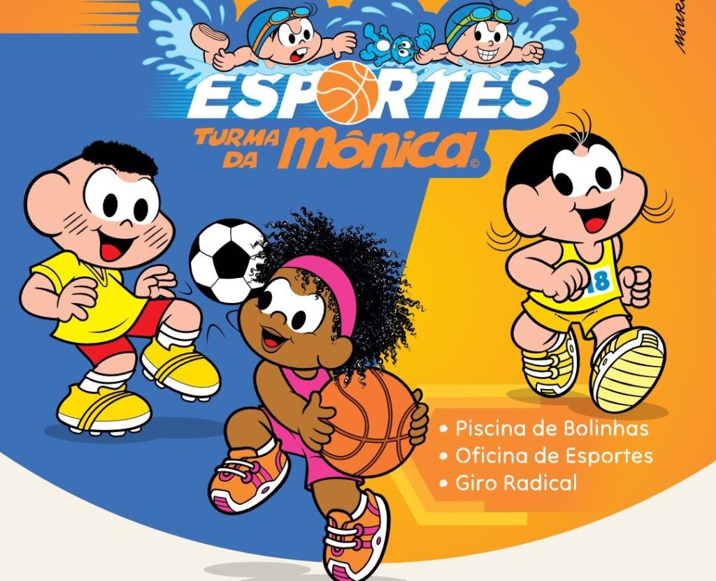 Turma da Mônica Esportes chega ao Shopping Metrô Tucuruvi com diversão para crianças