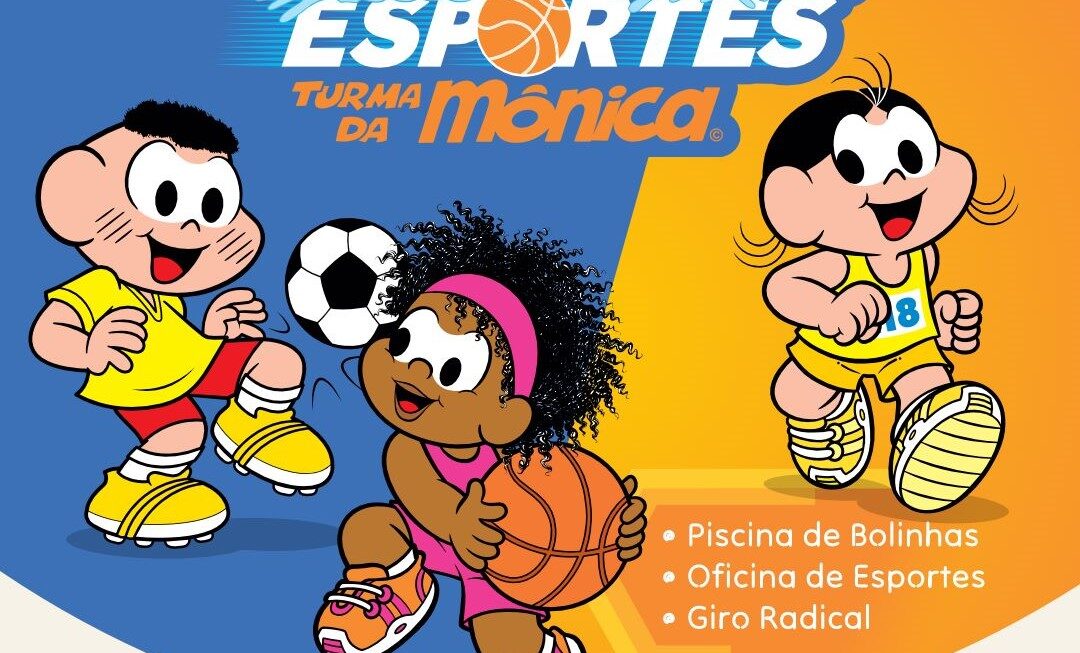 Turma da Mônica Esportes chega ao Shopping Metrô Tucuruvi com diversão para crianças