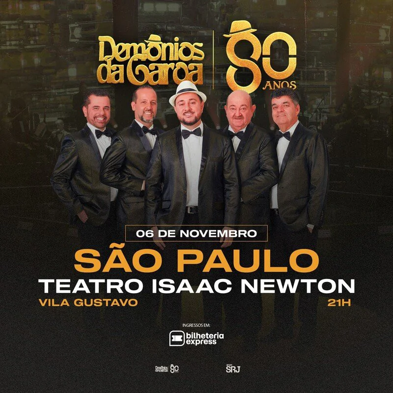 Demonios Da Garoa Turne 80 Anos Zona Norte