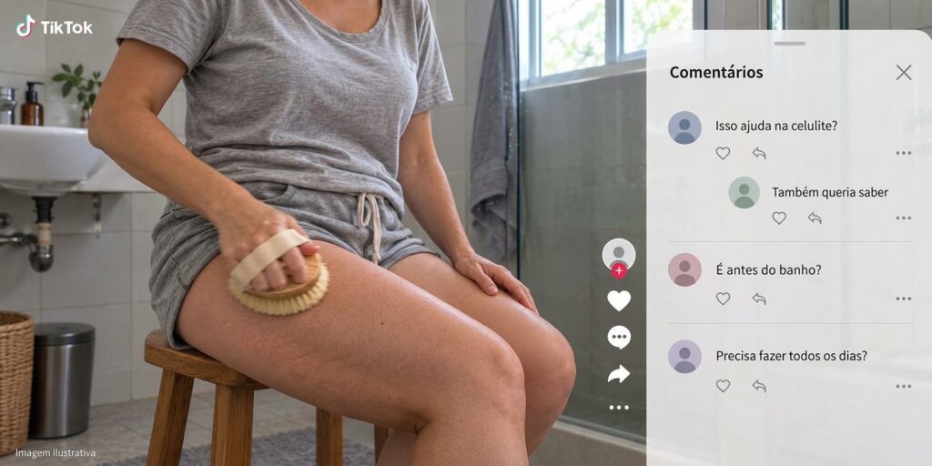 Escovação a seco reduz a celulite? Médico explica o que funciona
