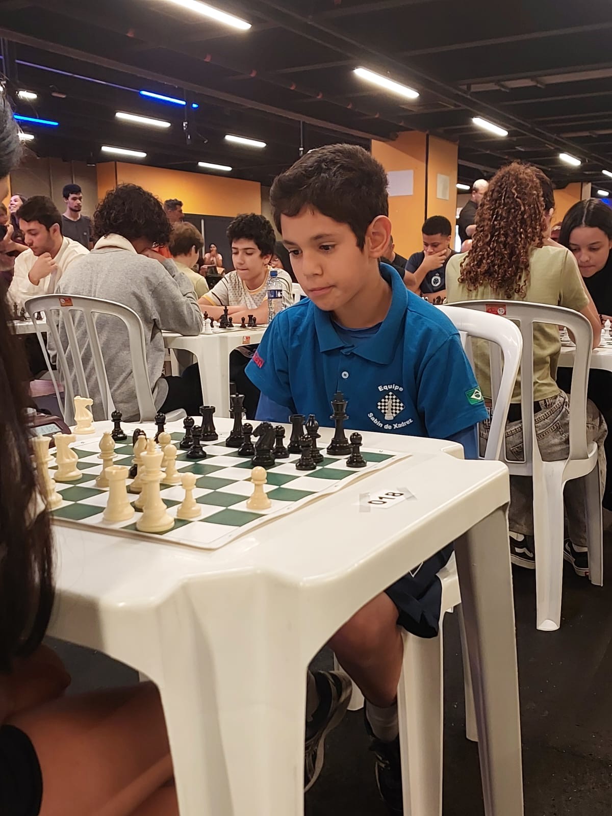 Festival de xadrez infantil gratuito no Cantareira Norte Shopping, na Zona Norte de São Paulo.