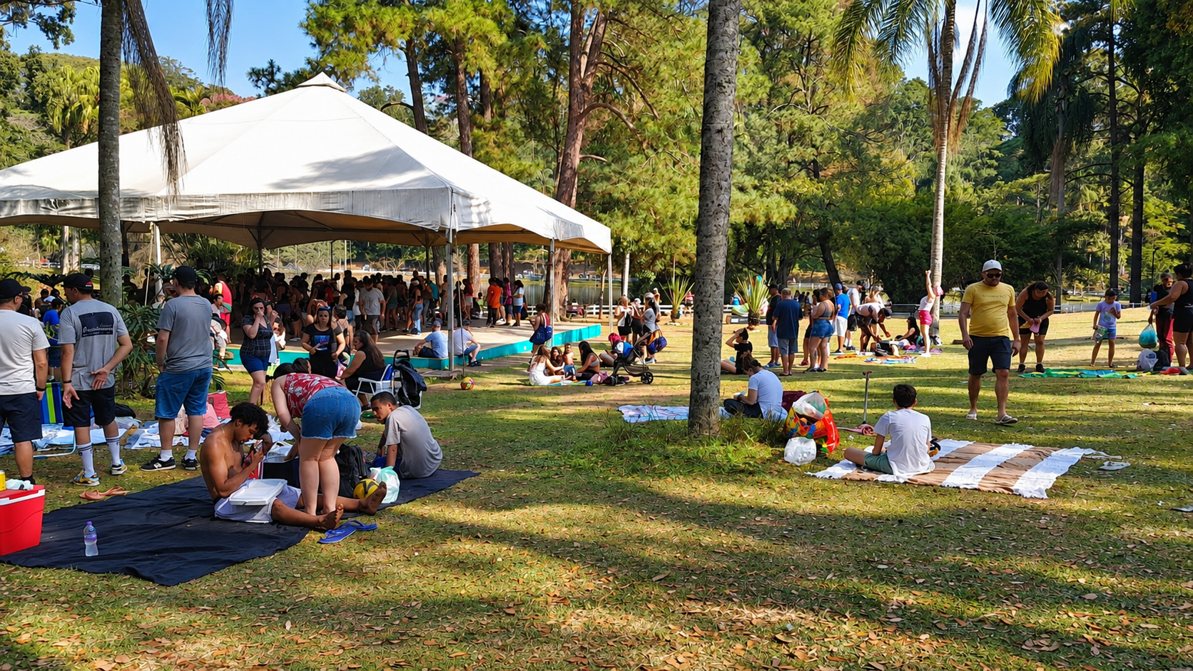 Projeto Flashback reúne música e dança no Horto Florestal, na Zona Norte de São Paulo