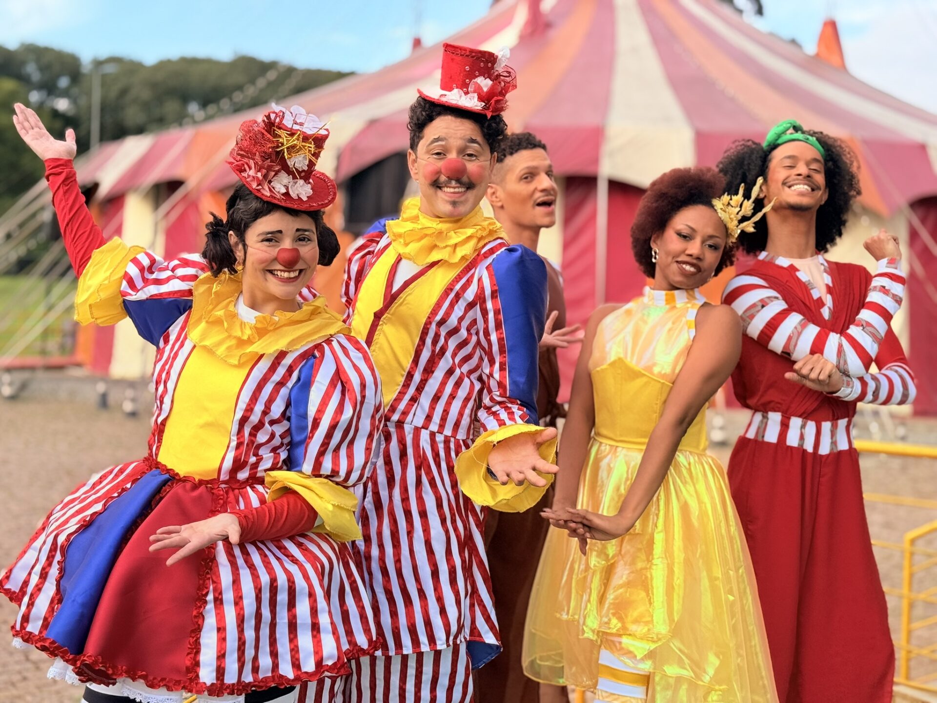 Espetáculo circense no Mundo do Circo SP, no Parque da Juventude, na Zona Norte de São Paulo.