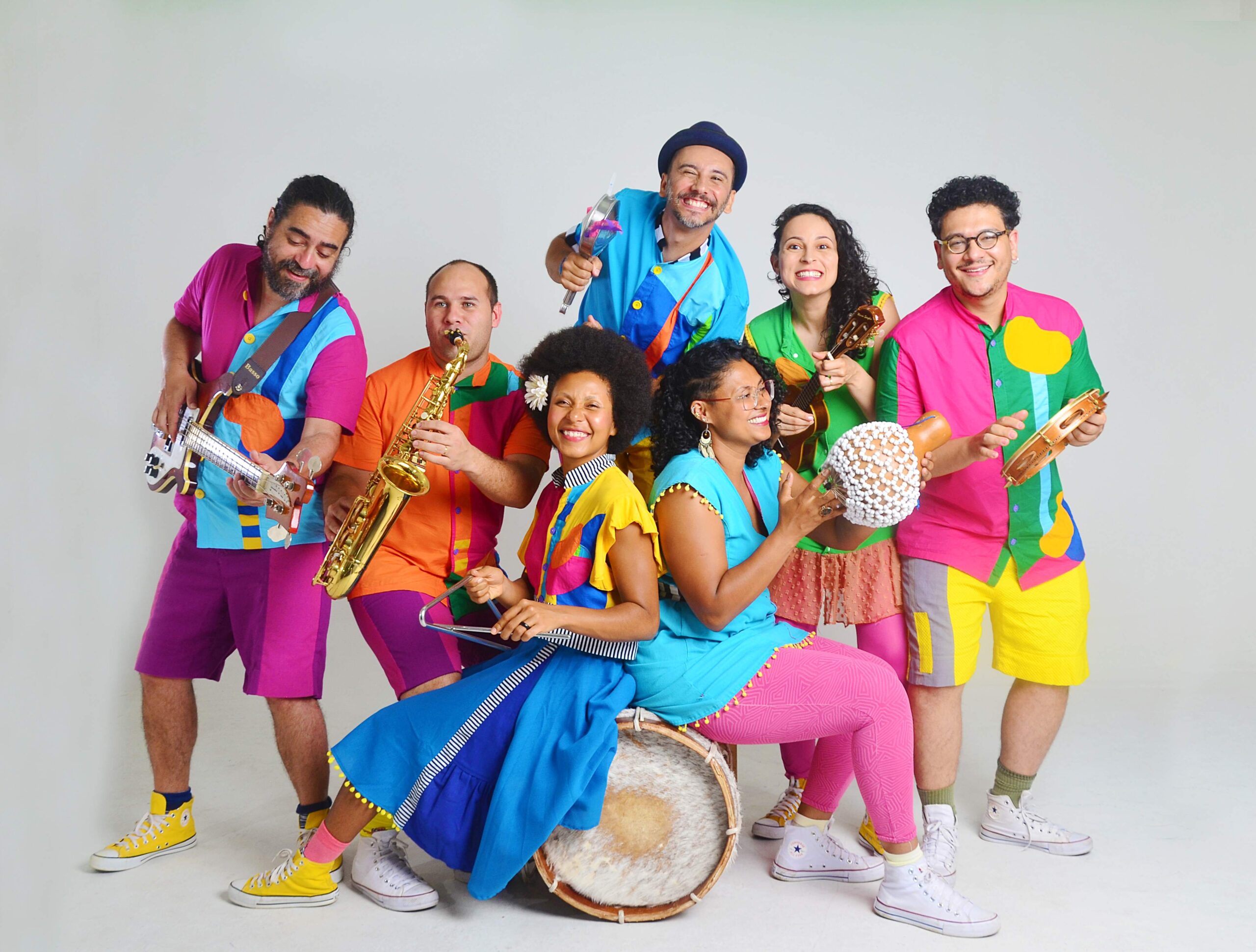 Trupe Trupé apresenta o show Meninices na programação infantil do Sesc Casa Verde, em São Paulo.